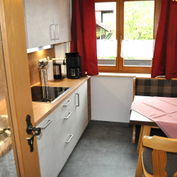 Küche Ferienwohnung Bergblick