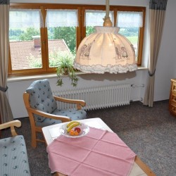 Wohnraum Ferienwohnung Bergblick