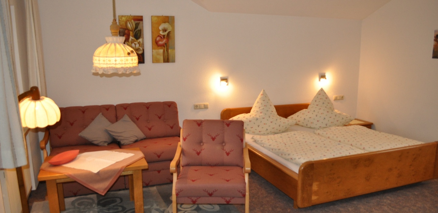Wohn- Schlafraum Ferienwohnung Hornbahn